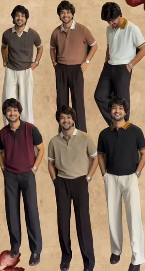 Knitted Polo Tees — 6 Shades — men's wear at Panchayati Yaar Clothing, Bhopal